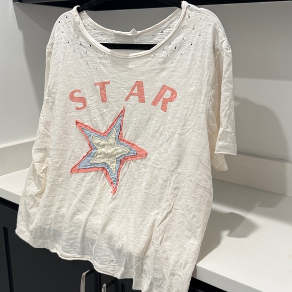 Felecia Bella Paper Lace Star Distressed Tee - Picture 5 of 5